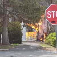 <p>A fire heavily damaged a Pearl River home.</p>