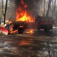 Nobody Injured In Monroe Dump Truck Inferno
