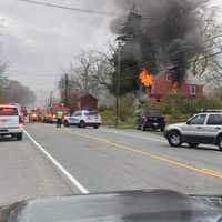 <p>The blaze was reported at 3409 Rt. 94 in Hardyston Township just after 4 p.m.</p>