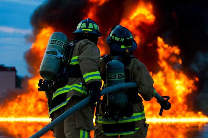 Firefighters, photo illustration