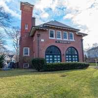 <p>A luxury home in the form of a fire station in Wellesley.</p>