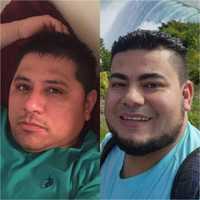 <p>Miguel Luna (left) and Maynor Suazo</p>