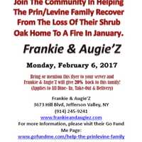 <p>Frankie &amp; Augie&#x27;Z will host a &quot;Dine to Donate&quot; fundraiser on Feb. 6 to aid a Shrub Oak family displaced by a house fire.</p>