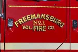 First Responders Fight House Fire In Freemansburg