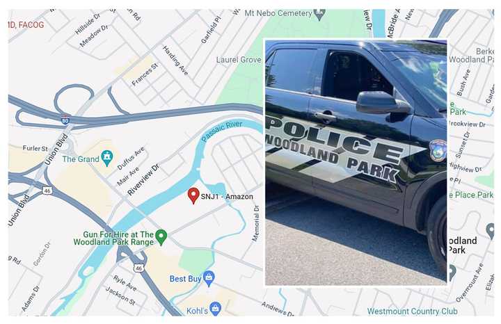 Woodland Park police who responded to the McBride Avenue facility found "a large number of people gathered in the Amazon parking lot causing a disturbance, yelling and running around."