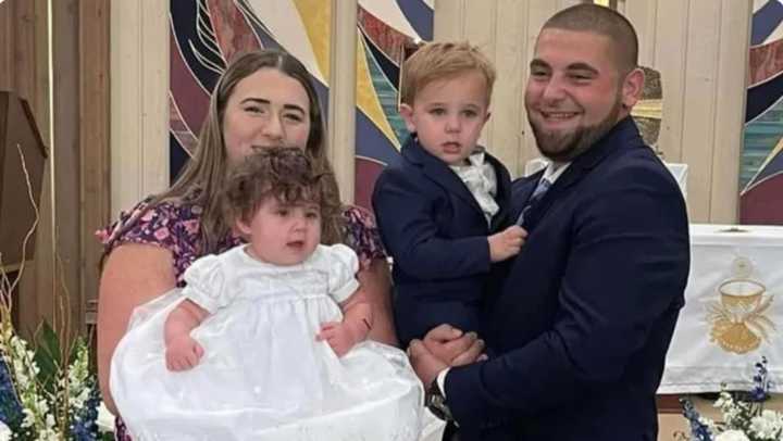 Nicholas DeMaio with his wife Victoria and their children, Xander and Harley.