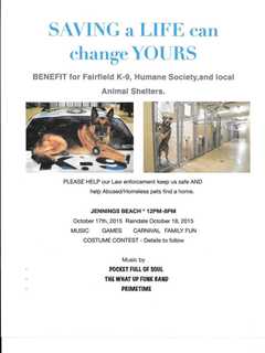 Fairfield Police Dept. Raising Funds For K-9 Unit, Animal Shelters 