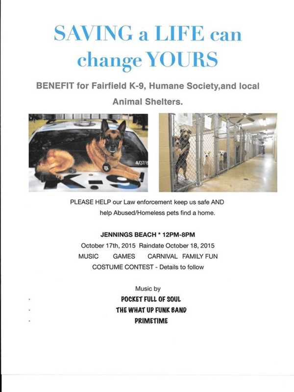 Fairfield Police Dept. Raising Funds For K-9 Unit, Animal Shelters 