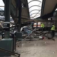 <p>Corey Futterman got off the train, uninjured, and took photos.</p>