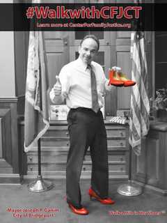 Bridgeport Mayor Ganin Supports Walk A Mile In Her Shoes Campaign