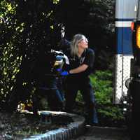 <p>Bergen County EMS paramedics continued CPR on the middle-aged woman all the way to the hospital, responders said.</p>