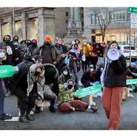 <p>The NYPD and Port Authority PD seized hundreds of “Shut it Down for Palestine” protestors before releasing them on misdemeanor charges -- not summonses -- after they blocked the entrances to the tunnel and three East River bridges.&nbsp;
  
</p>