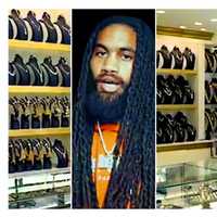 <p>Trevor Wright – aka “Taliban Glizzy.&quot; Backdrop: Paradise Jewelers in Paterson.</p>