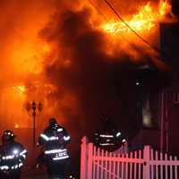 <p>At the scene of the Prospect Avenue fire in Garfield.</p>