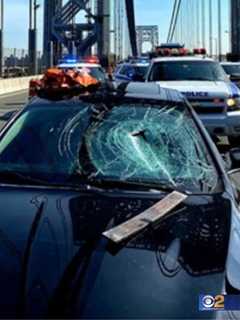 GWB NIGHTMARE: Flying Dump Truck Debris Smashes Through Car Windshield, Hits Driver In Head