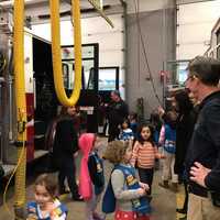 Bethel Daisies Chat Up Stony Hill Firefighters