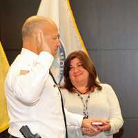 <p>New Monmouth County SPCA Chief Michael Goldfarb with his wife.</p>