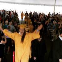 <p>Graduates celebrate at Nanuet High School</p>