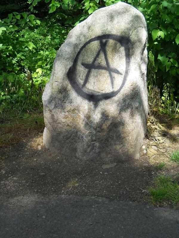 Wilton Police Seek Graffiti Artist Who Vandalized Town Center