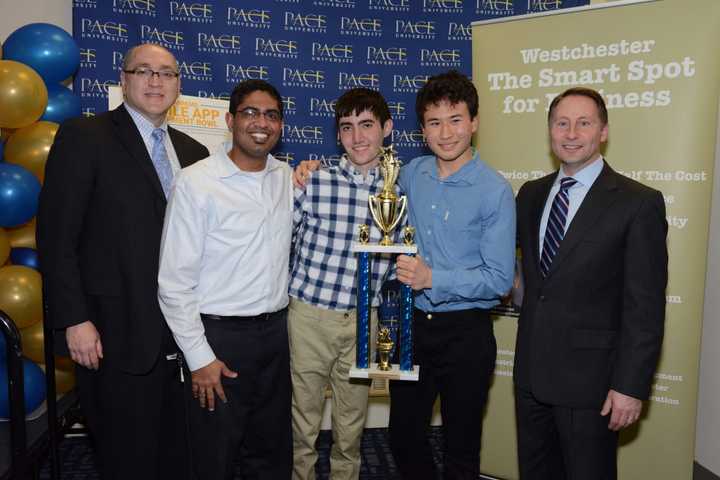 Winners from the 2016 #WestchesterSmart Mobile App Development Bowl.