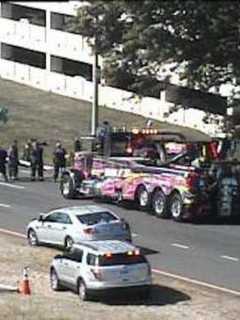 Overturned Cement Truck Closes Exit Ramp On I-95 In Greenwich