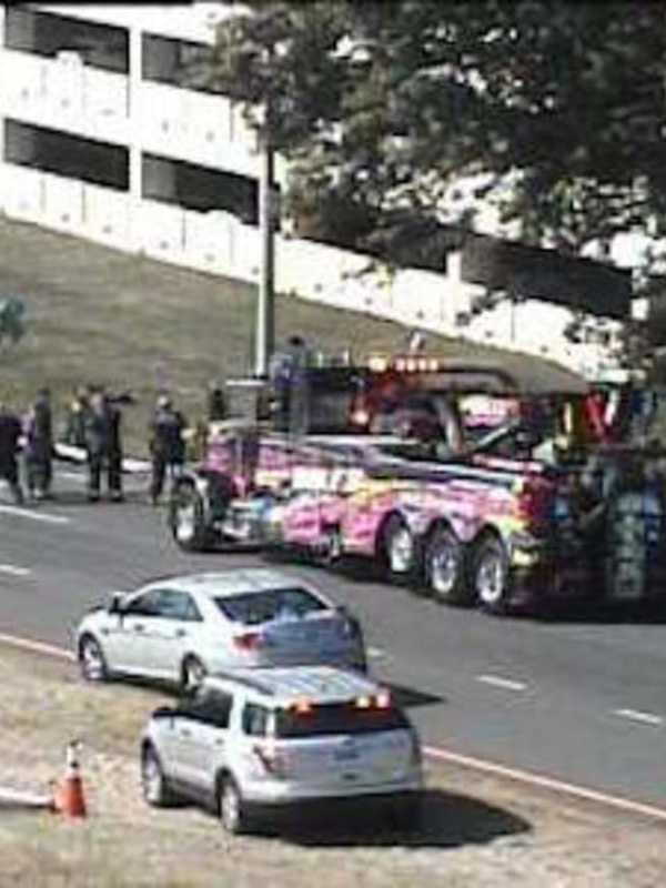 Overturned Cement Truck Closes Exit Ramp On I-95 In Greenwich