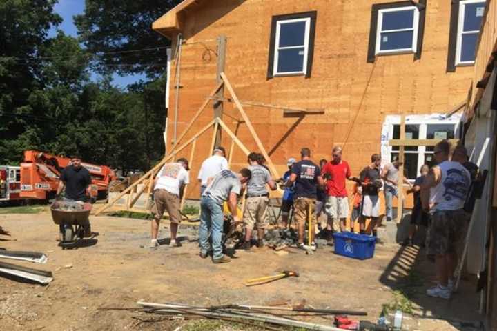 Shelton Fire Company Helps Member In Cleanup Around Home