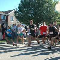 Costumed Crowd Prepares To Step Off In Shelton For Halloween 5K