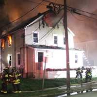 <p>Firefighters were forced to take an exterior approach.</p>