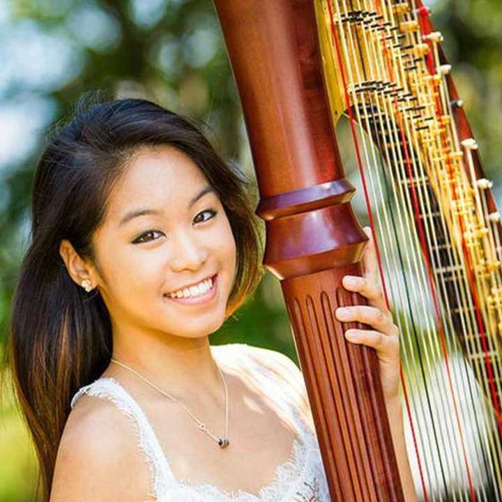 Harpist Katy Wong and others will be performing in Ridgewood on Sunday.