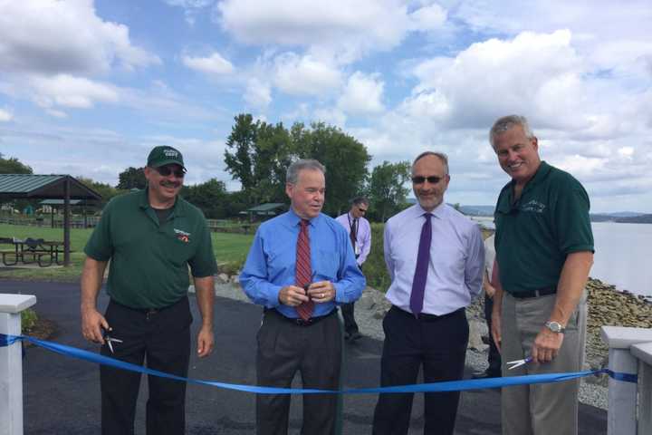 Pedestrian Bridge Destroyed By Sandy Reopens In Haverstraw Bay Park