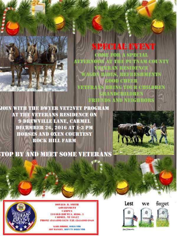 Vet2Vet Program Offers Hayrides For Veterans After Christmas