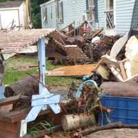 <p>Scene from Tabitha Hedrick&#x27;s home after the flooding.</p>