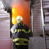 <p>The fire broke out on the second floor of the Henry Street home in Hasbrouck Heights.</p>