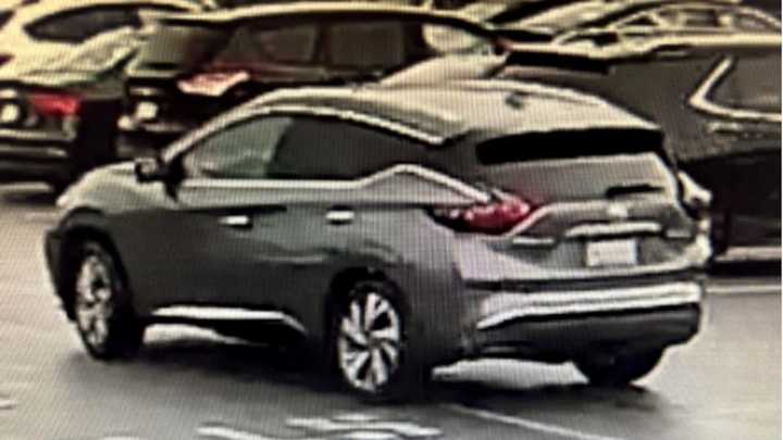 Police are looking for the driver of this car in connection with a hit-and-run.