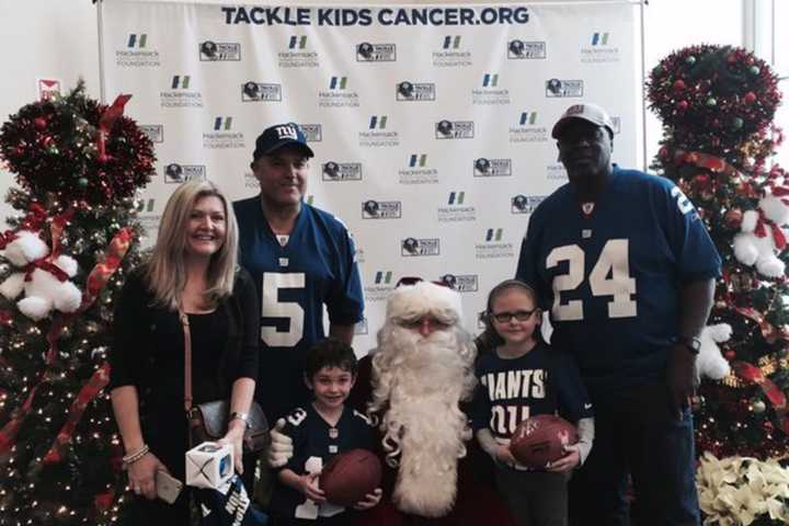 HackensackUMC Fundraiser #TackleKidsCancer Recognized At Giants Game