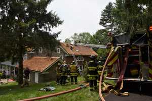 Crews Battle House Fire In Schwenksville