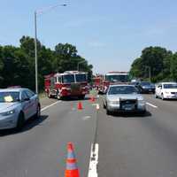 <p>A truck accident occurred in Westport on I-95 between exits 17 and 18 at about noon on Saturday.</p>