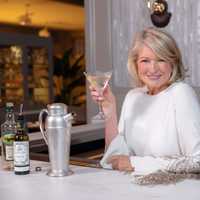 <p>Martha Stewart at the bar of her new restaurant.</p>