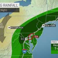 Ida Arrives With Heavy Rain, Gusty Winds, Flash Flooding; Isolated Tornadoes Possible
