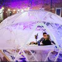 PHOTOS: Morristown Restaurant's Outdoor Heated Igloos Combat New COVID-19 Restrictions