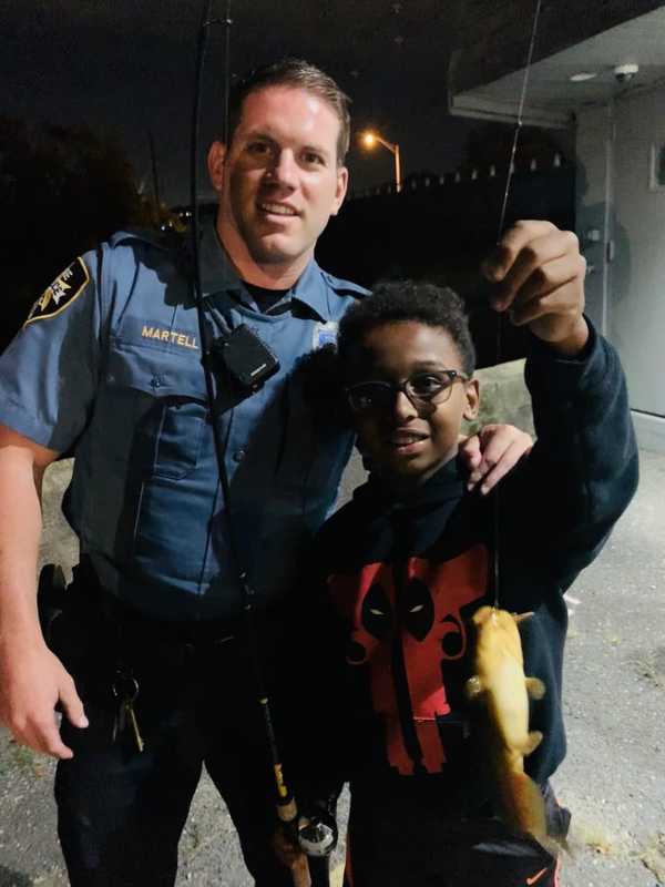 Wayne Officer Helps Boy Reel In Fish