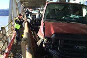 Driver Tries To Run After Crashing Car On GWB During Police Chase