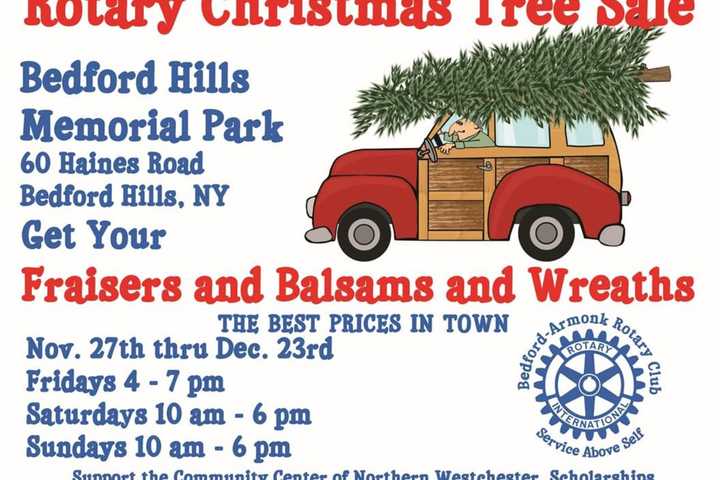 Bedford-Armonk Rotary Club Kicks Off Christmas Tree Sale