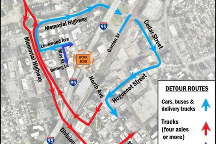 Demolition To Begin On Bridge Over I-95: Lane Closures, Traffic Stops Planned