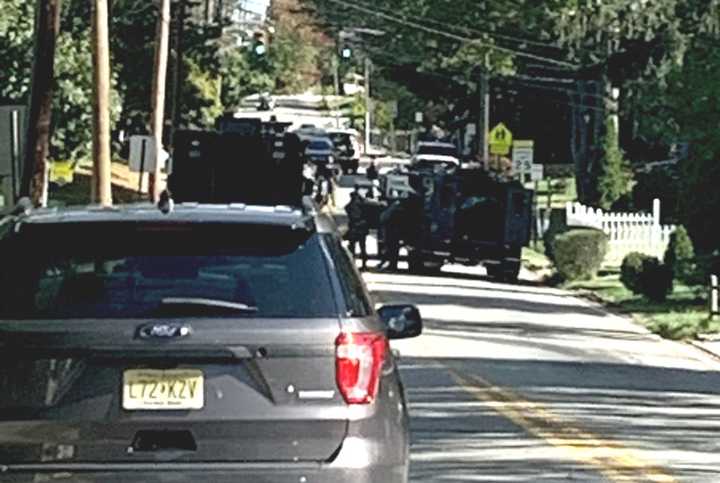 SWAT team on Midland Avenue in River Edge