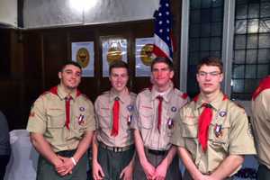 Four Hawthorne Boy Scouts Help Community, Achieve Eagle Rank