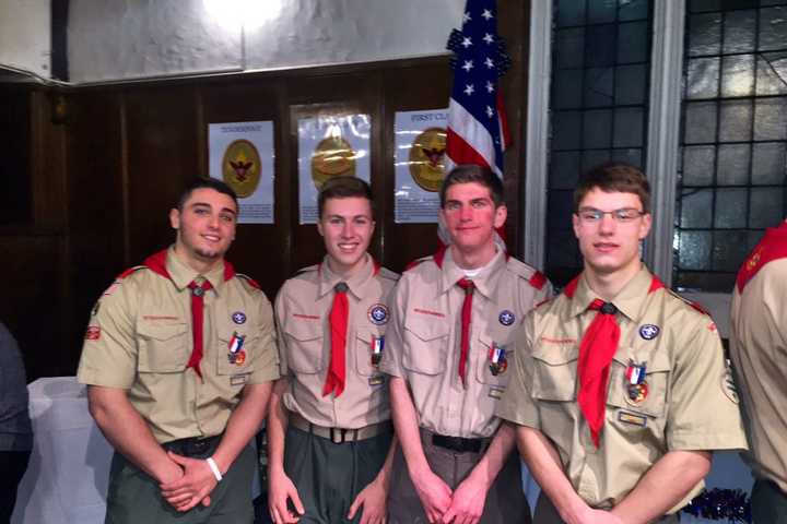 Four Hawthorne Boy Scouts Help Community, Achieve Eagle Rank