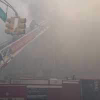 <p>No one was hurt in a four-alarm fire in Newark Saturday.</p>