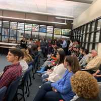 <p>NVD students attended the BOE meeting Monday to support their beloved music teacher.</p>